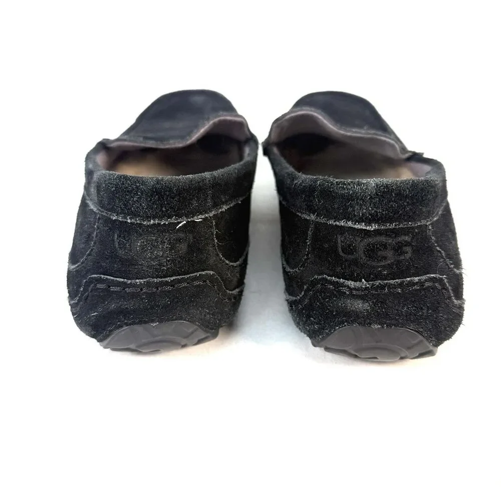 Ugg Australia Alder Black Suede 1003419 Men's Loafer Size 10 Slippers